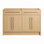 Meuble-lavabo mural blanc 36 po avec lavabo en acrylique intégré, 2 tiroirs à fermeture en douceur, armoire flottante moderne pré-assemblée