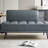 55"Inch Width Modern End of Bed Bench,Faux Leather Upholstered With side table-1630378367