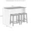 Catelaya Wood Kitchen Island Set