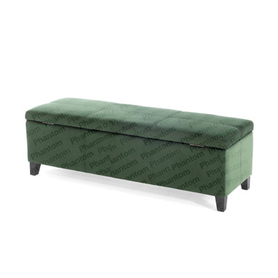 Indoor Forest Green Storage Ottoman Bench - 51.25''L Upholstered Entryway Bench With Hidden Storage, 300Lbs Weight Capacity For Living Room, Bedroom & Hallway