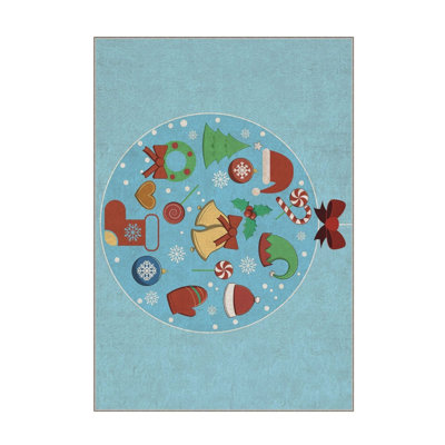 Luxurious Polyester Area Rug, 5.2 x 7.5 Feet | 740 g/m² Velvet Fabric with Non-Slip Dot Underside | Laminated Sponge for Comfort | Easy Clean & Machine Washable | Modern Digital Print, Perfect for Living Rooms & Bedrooms