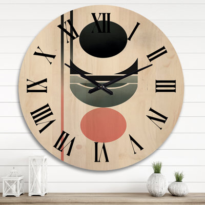 Horloge murale en bois massif Stoller
