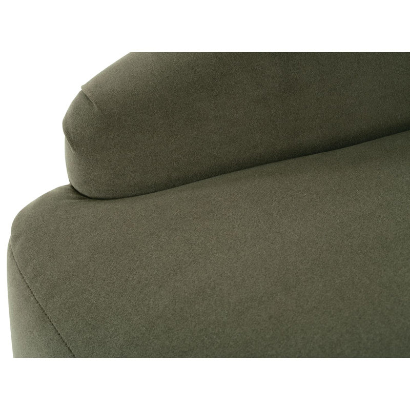 Bernie Swivel Armchair, Moss Polyester
