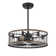 Marti 26" 6-Light Fandelier in Sapele with Remote Control