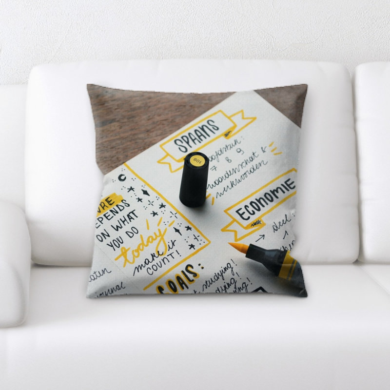 Microsuede Reversible Throw Pillow