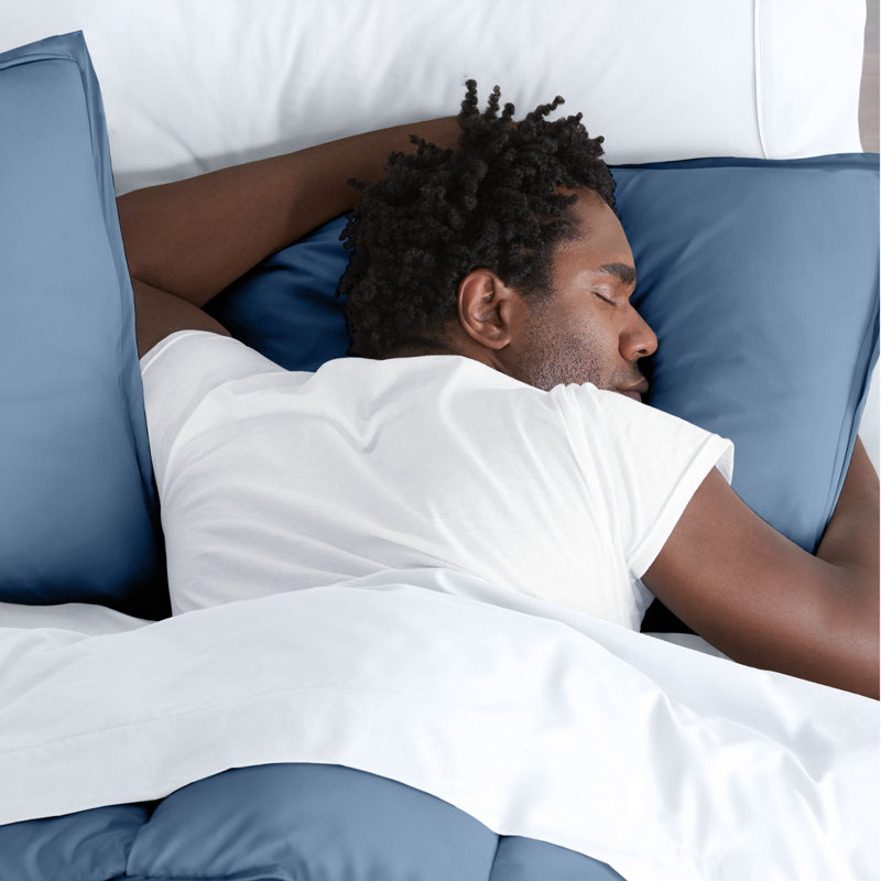 Ultra-Soft Pillow Sham Set, King, Coronet Blue