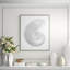 Silver Leafed Shell 3' Framed Graphic Art Print on Glass