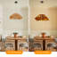 Luminaire suspendu corde de chanvre 19,68 po