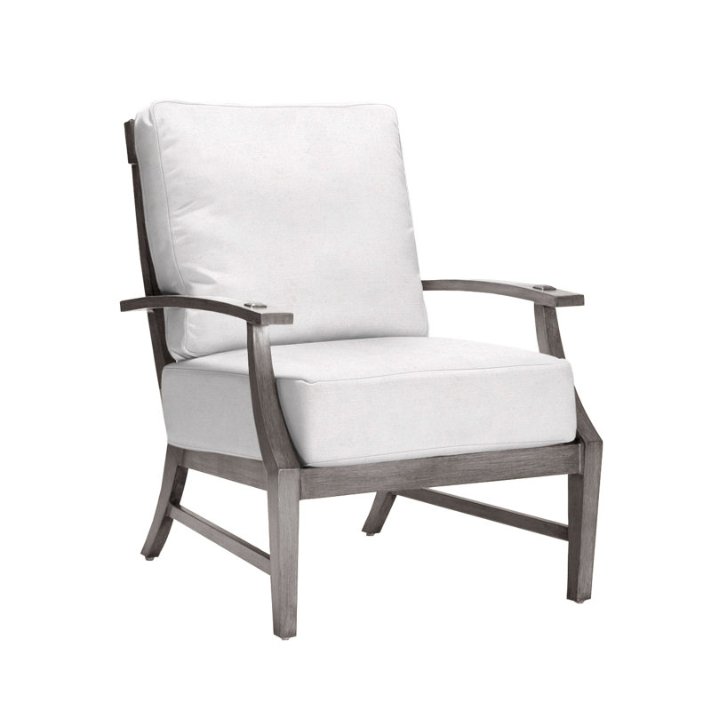Méridienne Croquet, Welt + Standard Fill, Sunbrella® ‑ lin neige, Huître