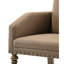 2 fauteuils de salle à manger de style bois de grève - tête de clou robuste, dossier imprimé, garniture de tête en microfibre, charmante et douce