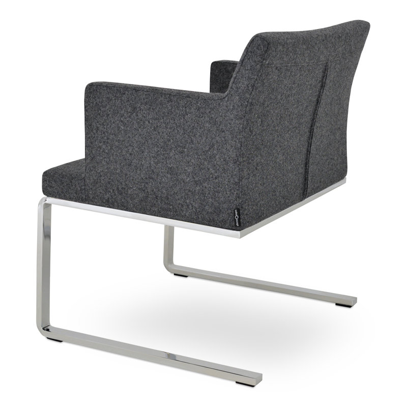 Fauteuil plat Soho, Gris foncé