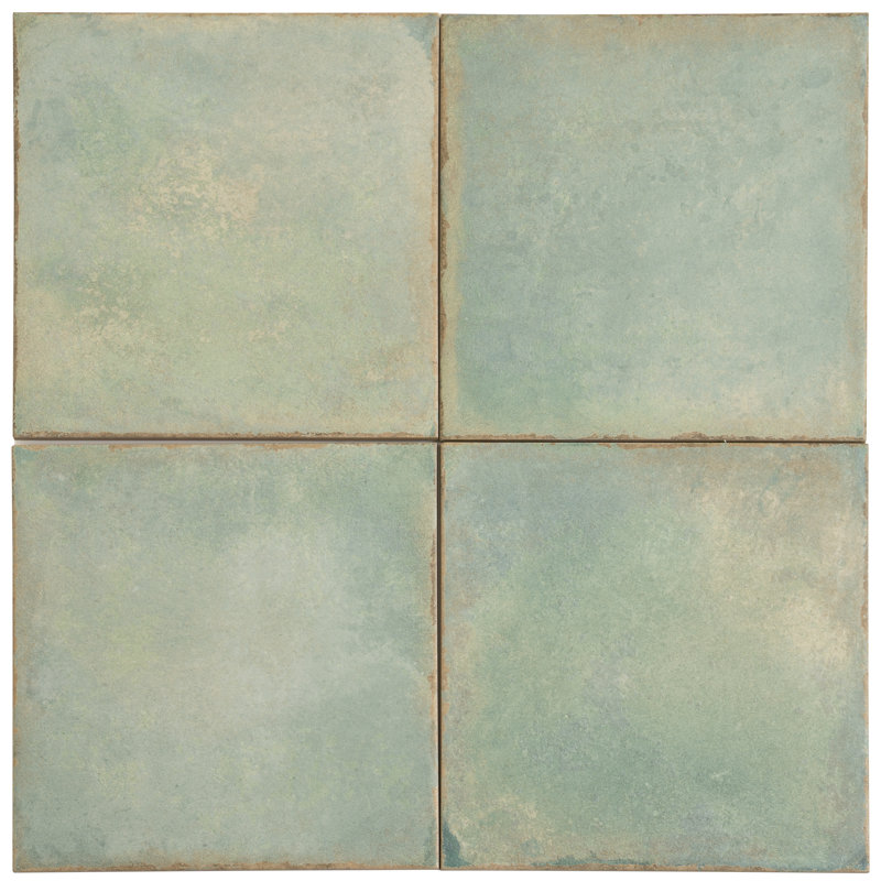 Faenza 8x8 Dusty Sage Green Porcelain Square Wall and Floor Tile (6.46 sq ft/case) - 15 Pack, Green