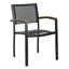 Chaise de patio empilable Gabrielo