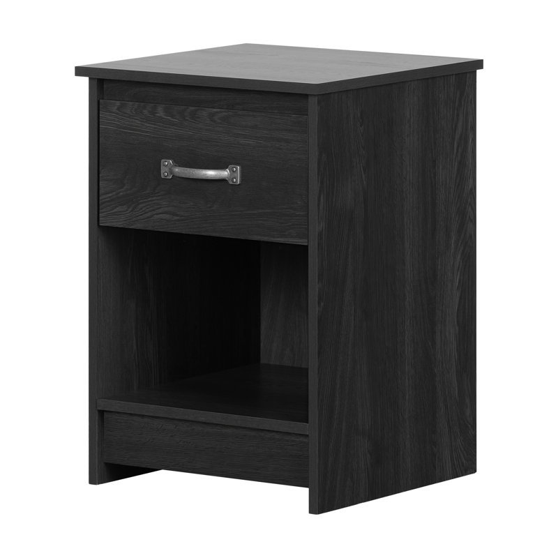 Tassio 1 Drawer Nightstand, Gray Oak