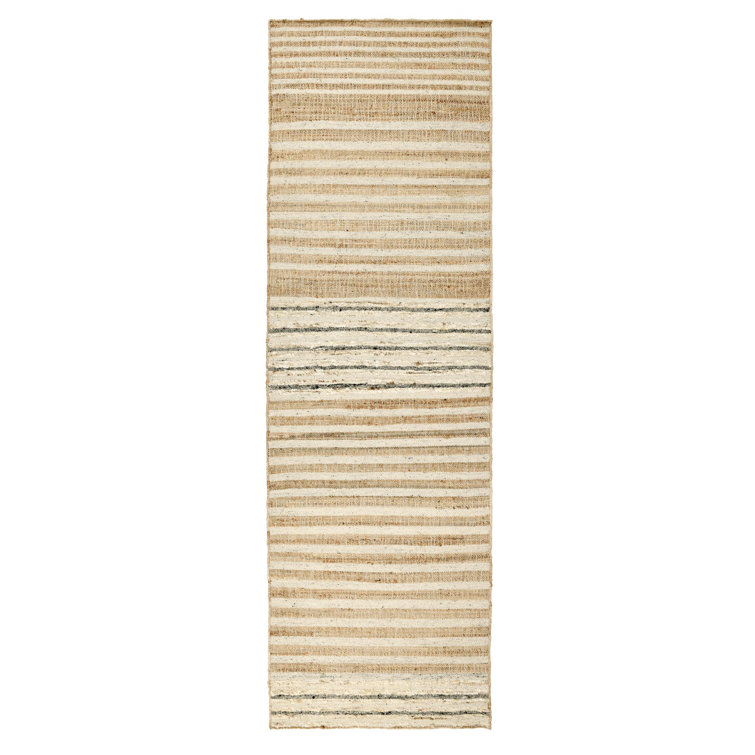 Pego Striped Area Rug in Natural