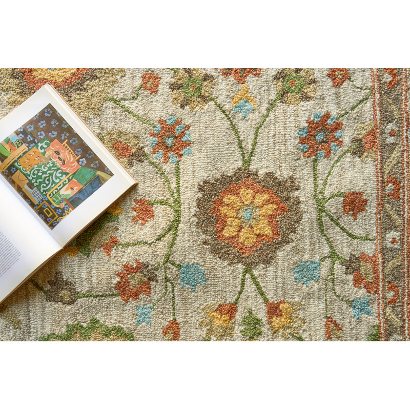 Newport hand-tufted New Zealand Wool Beige Area Rug, 8'X10'