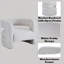 Fauteuil d'appoint en sherpa Yitua Snow White Teddy, fauteuil rembourré confortable pour adultes
