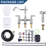 Double Handle Bridge Kitchen Faucet With Faucet-side Sprayer In Polished Chrome-125999850