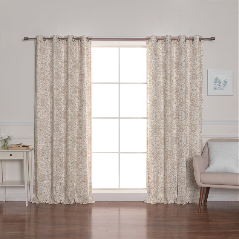 Rideau occultant Farner (panneau simple), Beige