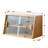 Modern Bamboo Kitchen Sideboard With Adjustable Shelves - Stylish Storage For Home Bar