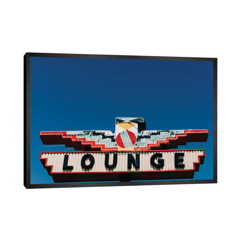 New Mexico Lounge 1 Piece Wall Art on Canvas, 66.04cm H x 101.6cm W x 3.81cm D, Black Framed