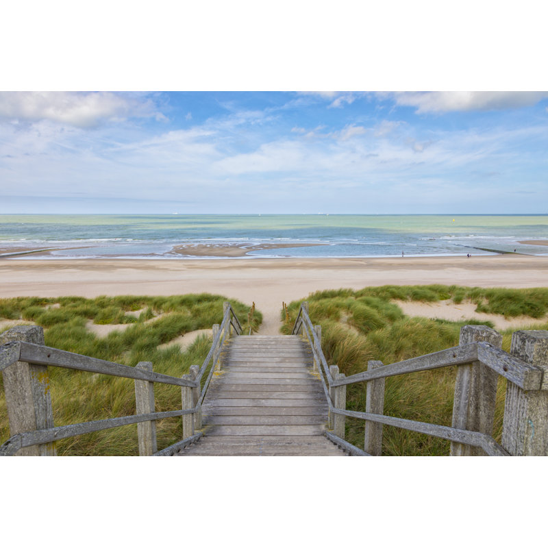 North Sea Beach by Eyewave - Wrapped Canvas Print, 30cm H x 46cm W