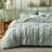 Bedsure King Pintuck Bed-in-a-Bag- Sage Green Pinch Pleat Comforter with Sheets, Pillowcases & Shams, Gift for Mother's Day-103425115-103425112