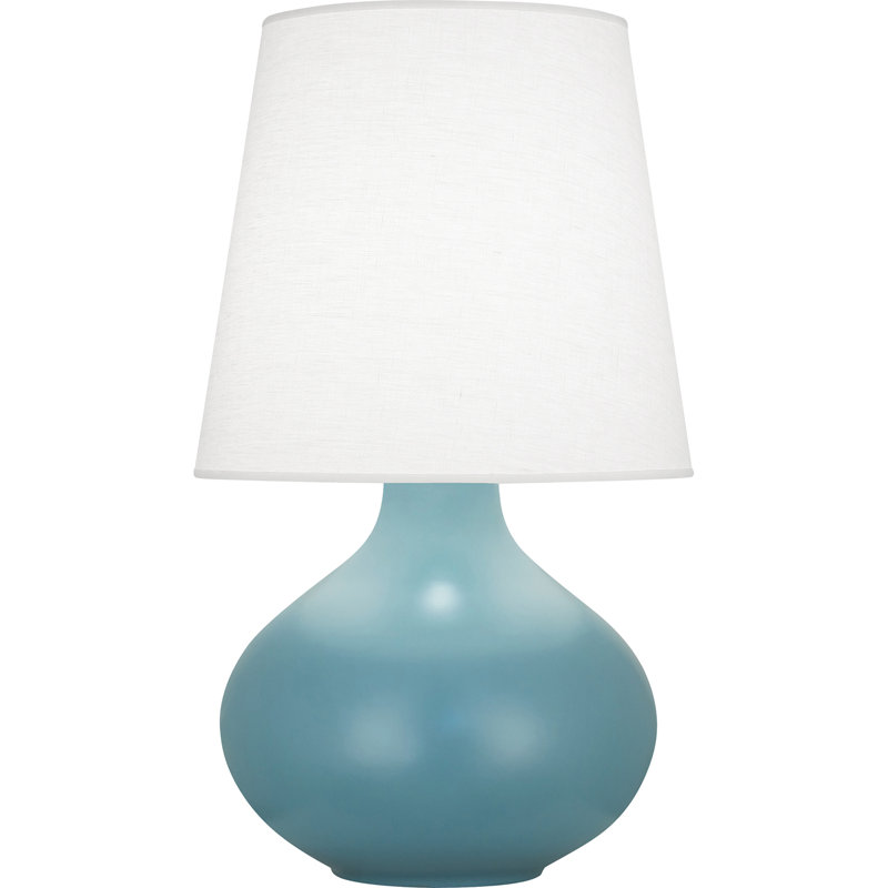 June Accent Lamp, Matte Steel Blue, 30.75" H x 15.75" W x 15.75" D, Oyster
