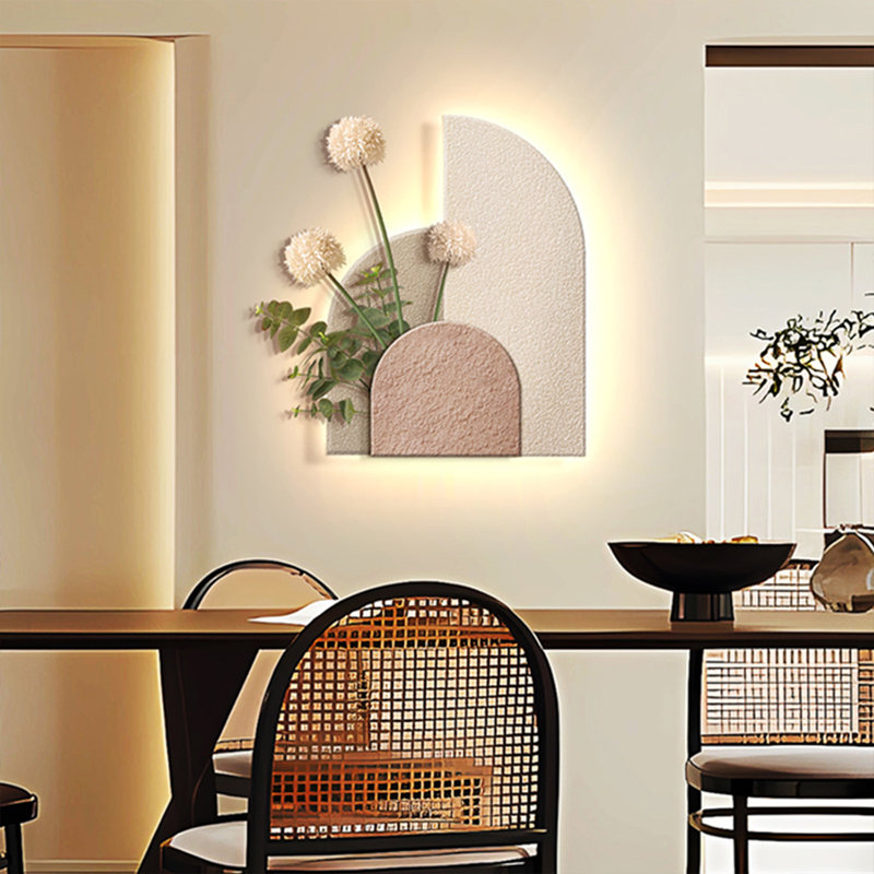 Art moderne moderne en demi-cercle en grès pour le salon, la chambre à coucher, la cuisine et la salle à manger