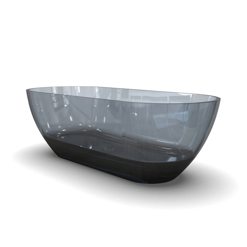 Baignoire de trempage autoportante 68,9 pouces