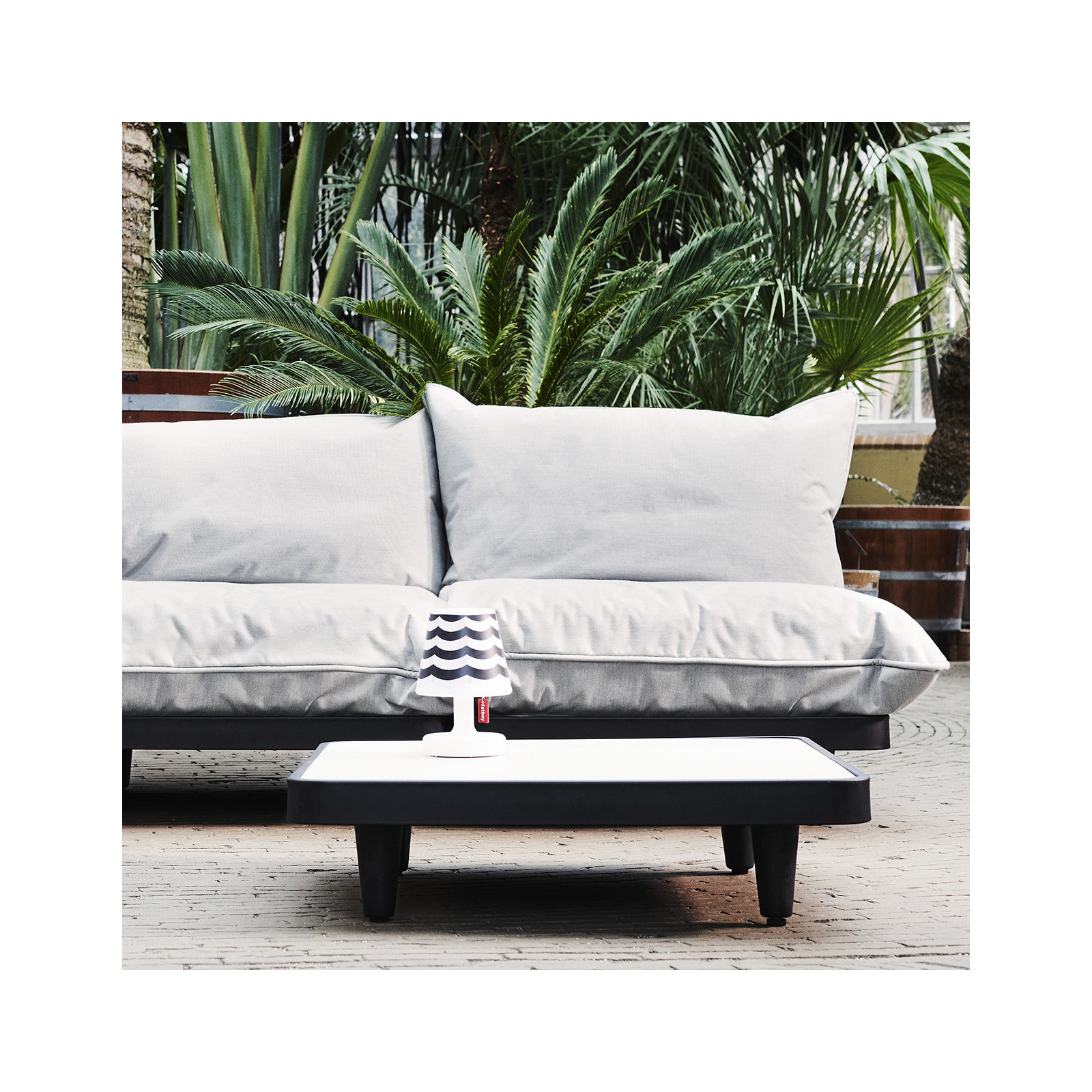 Paletti Outdoor Coffee Table, Light Gray