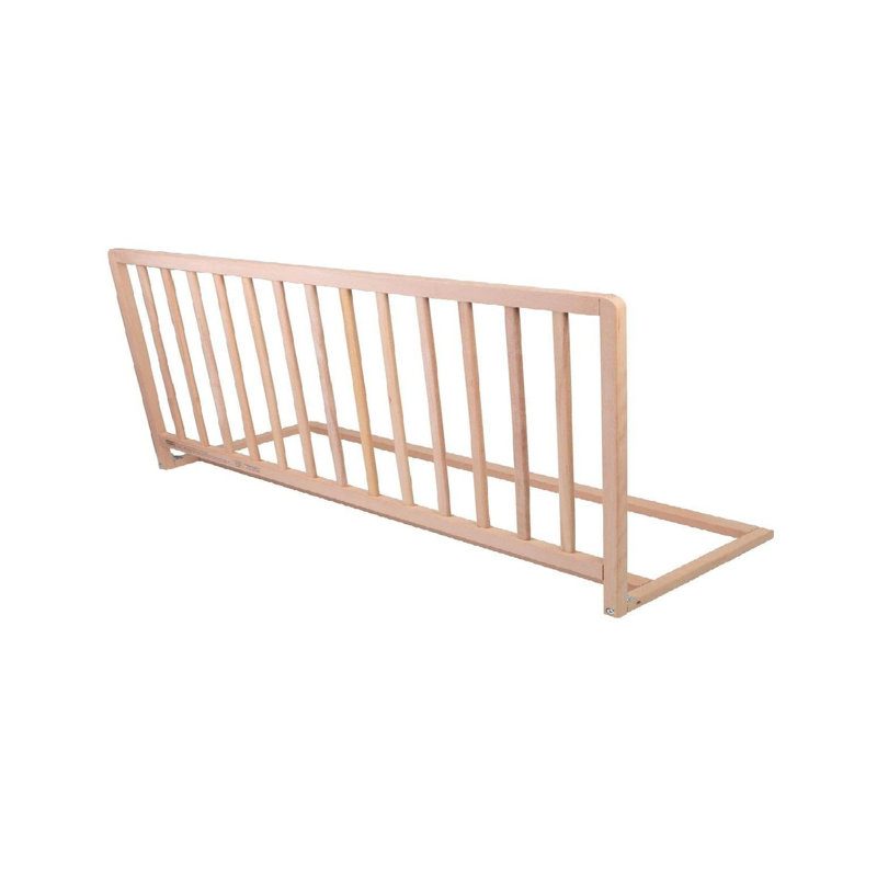  Wooden Bed Guard Narrow, 90cm Wide, Natural