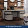 Manhattan Gate Computer Desk Hutch Ste in Mystic Oak