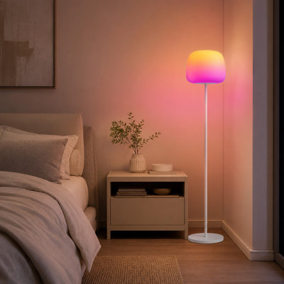 Smart RGBIC Corner Floor Lamp with Gradient Halo Lighting