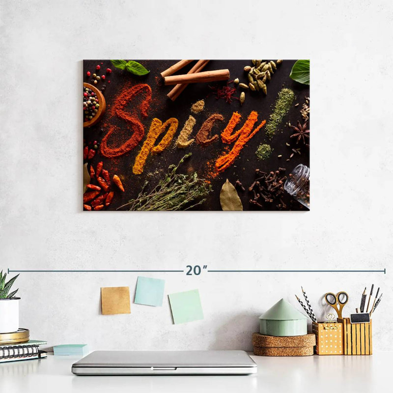 Yarlin Spicy Typography, 8" H x 12" W