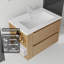 Meuble-lavabo flottant 30 po avec lavabo et tiroir à fermeture en douceur pour petites salles de bain-133396991-133396989