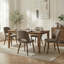Chaises d'appoint rembourrées avec pieds en bois-1676643940