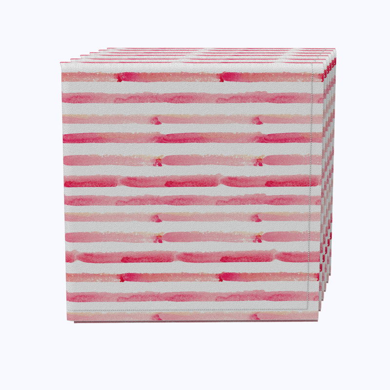 100% Cotton Striped Square Napkin