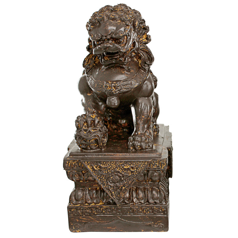 Chinese Guardian Male Foo Dog Figurine