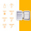 Abode, A4CLR201W, Retro 4L Cooler in White-111097523