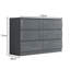 6 Drawer Chest Of Drawers: 110cm Wide. High Gloss Fronts. Scratch Resistant. Modern No Handle Design.-581136159