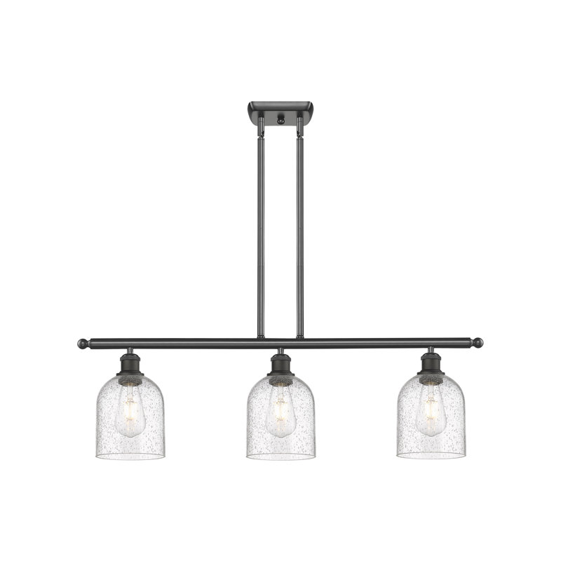 Odaniel 3 - Light Kitchen Island Pendant, Seedy, Brushed Satin Nickel