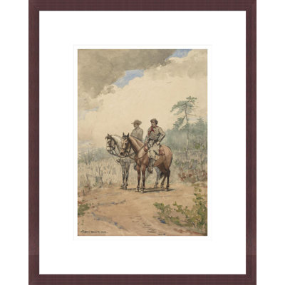 «Two Scouts» par Winslow Homer, impression giclée sur cadre