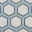 Dash Deco 8,5 po. X 9,84 po. Carrelage mural en porcelaine hexagonale mat (12,66 pieds carrés / caisse)-61798103