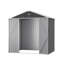 8 pi L 6 pi. D Abri de rangement en métal avec cadre double en acier galvanisé (solaire et portatif) - noir-120836601-112387368