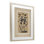 «Vintage Dancing Skeletons Stamp», reproduction sous verre encadrée, design par Arlington Prints