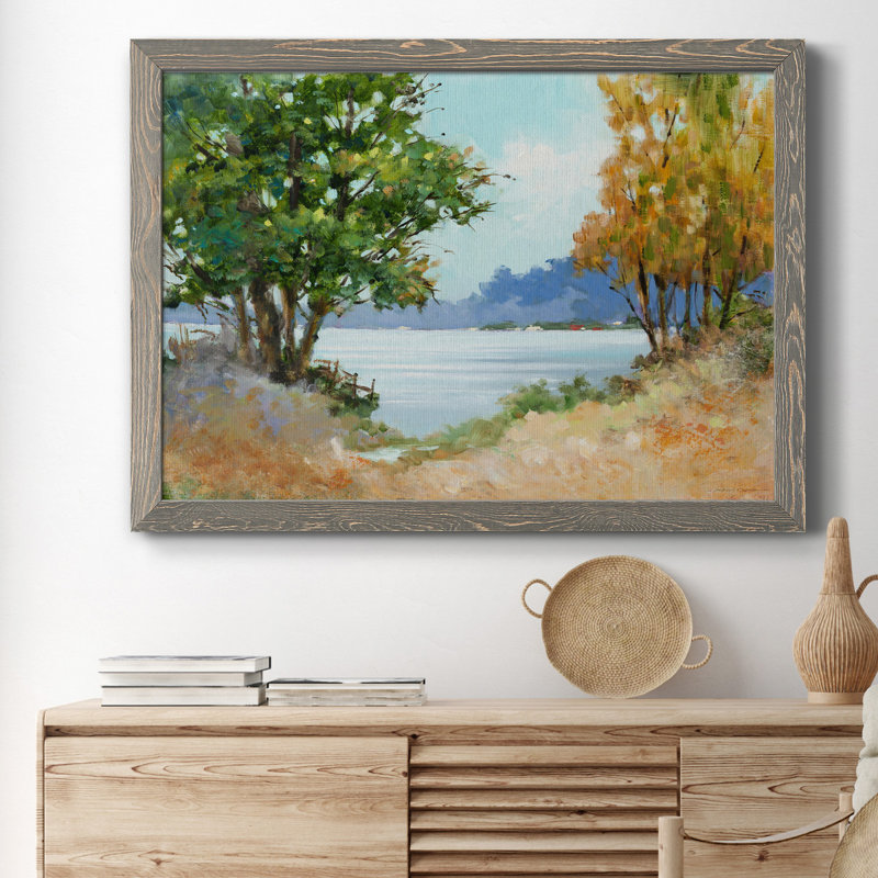 «Fall Day» - Cadre photo, reproduction d'art sur papier, H 31,5 po x l 23,5 po x P 1,5 po, gris
