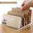 Acrylic Desk File Organizer Holder, 5 Upright Clear Desktop Mails Sorter Document Magazine Storage Organization Letter Folder Racks