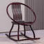Chaise berçante de détente en bois de santal