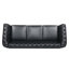Canapé classique en cuir PU Chesterfield avec dossier capitonné, accoudoirs roulés et garniture cloutée-103449351-103449354